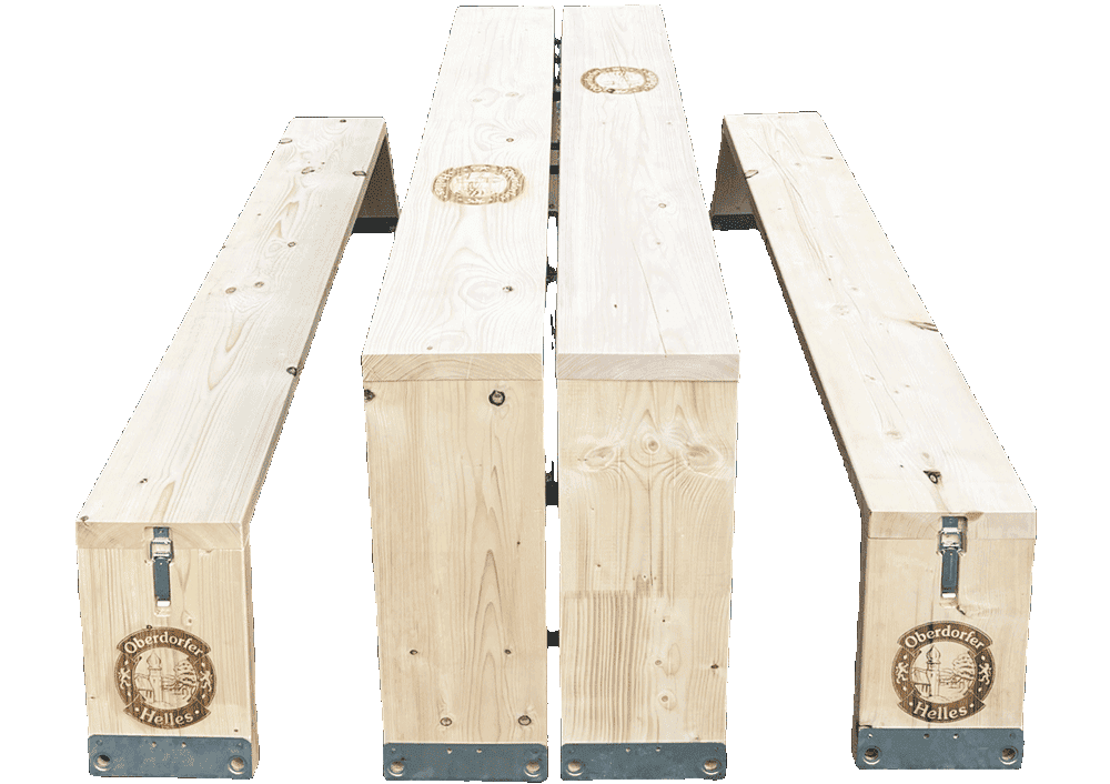 Bierzeltgarnitur Firmenlogo kaufen oder mieten